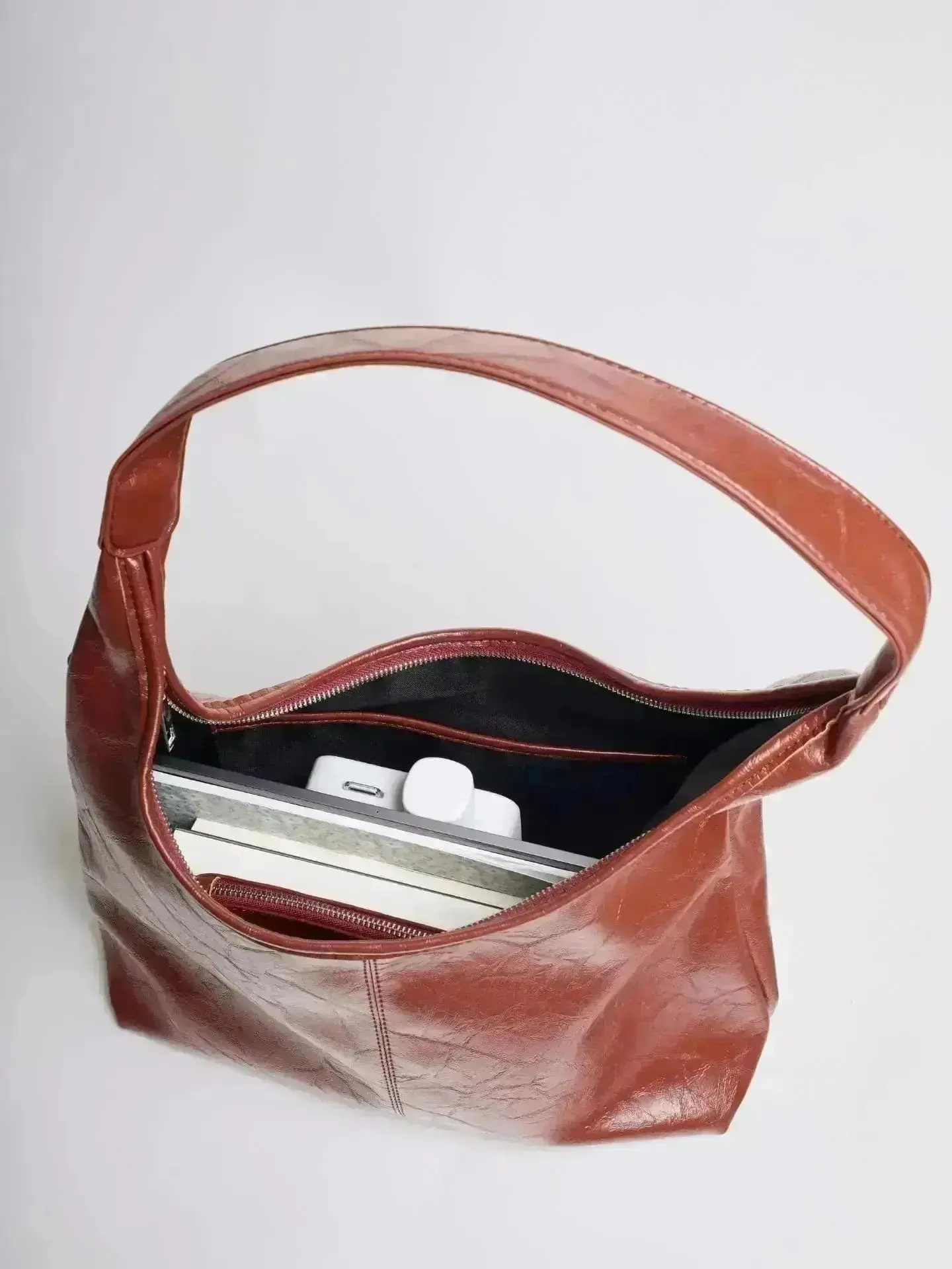 Scarlett Distressed Leather Tote - Image 100